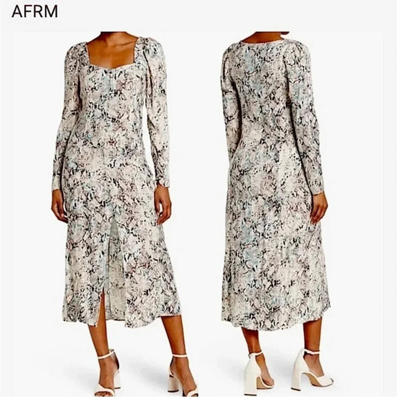AFRM Mariska snake print midi dress - Picture 1 of 10